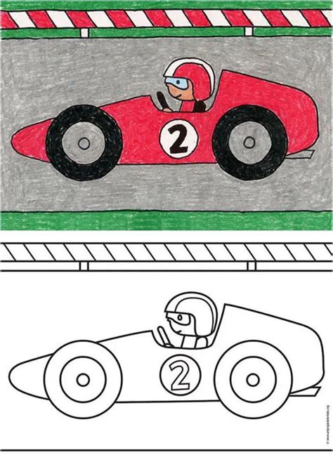 25 Easy Race Car Drawing Ideas - Draw a Race Car