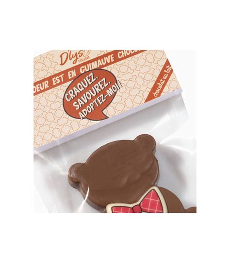 Ourson Guimauve Chocolat Cadeau Chocolat D Lys Couleurs