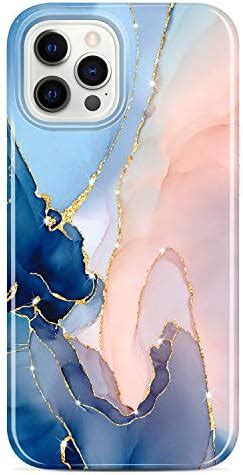 DOUJIAZ IPhone SE 2020 Case Bling Glitter Sparkle Marble Design Clear