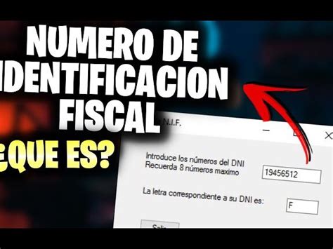 El número de identificación fiscal Qué es y cómo funciona Cheque