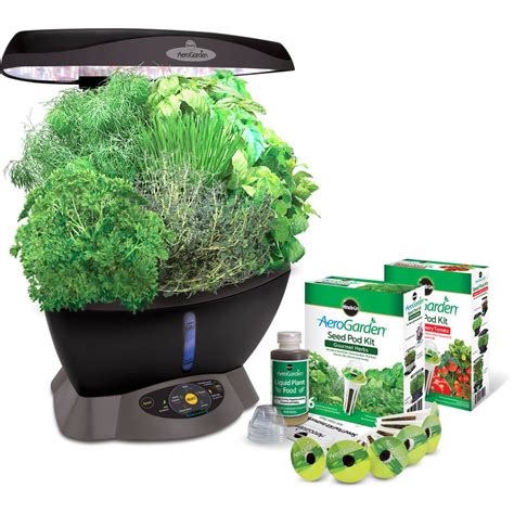 Miracle Gro Aerogarden Classic 6 With Gourmet Herbs Seed Pod Kit And