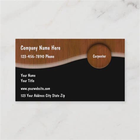 Unique Carpenter Business Cards Zazzle