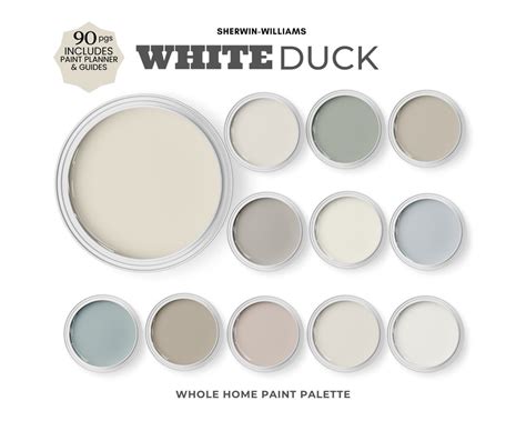 Sherwin Williams White Duck Color Palettecoordinating Colors For Trim