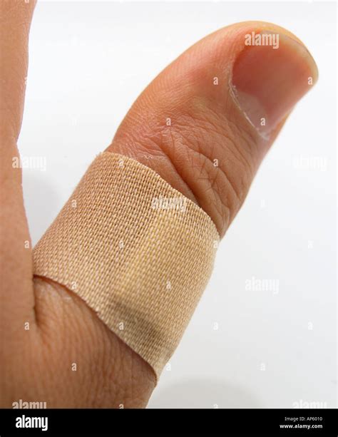 Plaster Band Aid Hand Stock Photo Alamy