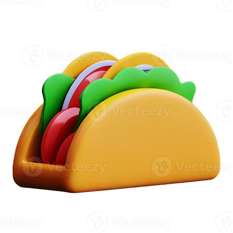 Taco 3d Rendering Icon Illustration 29129147 Png