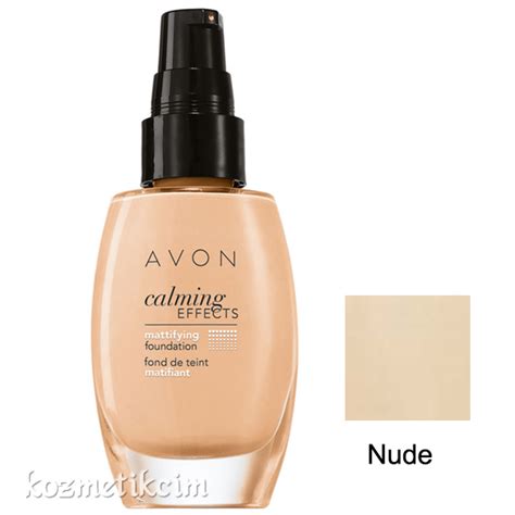 AVON Calming Effects Mat Görünüm Veren Fondöten Nude Kozmetikcim