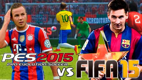 Fifa 15 Vs Pes 2015 Gameplay Info Youtube