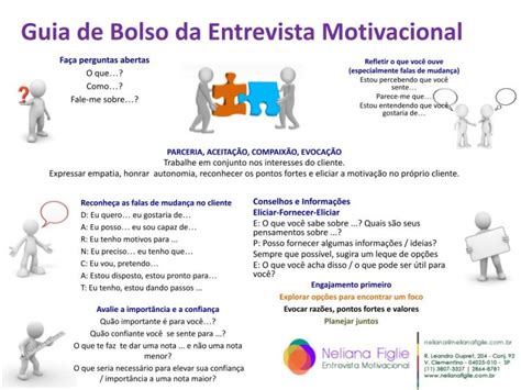 Guia De Bolso Da Entrevista Motivacional Dra Neliana Buzi Figlie