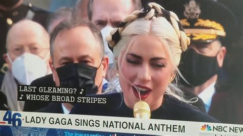 Lady Gaga Sings National Anthem January 20 2021 Youtube