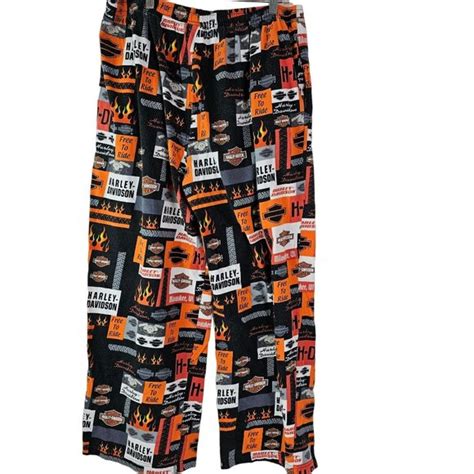 Harley Davidson Pants Harley Davidson Pajama Pants Mens Xxxl Orange