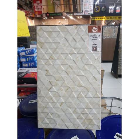 Jual Keramik Dinding Asia Tile X Eden Embossed Kw Asia Tile