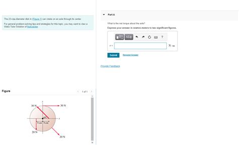 Solved The Cm Diameter Disk In Figure Can Rotate On Chegg