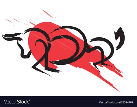 Year ox 2021 calligraphy Royalty Free Vector Image