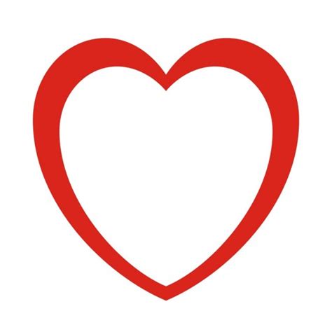 Big Heart Outline Clipart Best