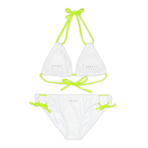 Hubby Strappy Bikini Set Etsy