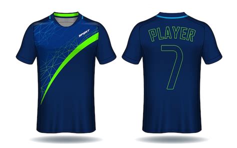 Premium Vector | Soccer jersey template.