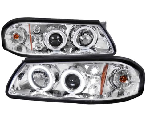 For 2000 2005 Chevy Impala LED Halo Projector Headlights Head Lamps