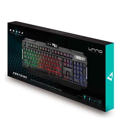 Teclado Unno Usb Gaming Brave Kb Bk Wizard Computaci N