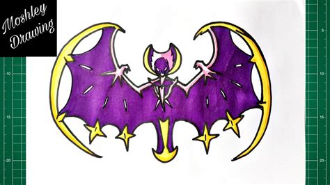 How To Draw Lunala Pokemon YouTube