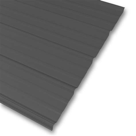 10 ft. Classic Rib Steel Roof Panel in Charcoal – Super Arbor