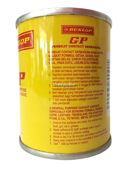 Dunlop Gp General Purpose Contact Adhesive Ml