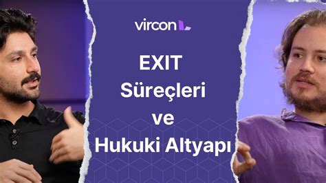 Exit S Re Leri Ve Hukuki Altyap Vircon Legal Youtube