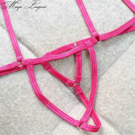 Bandage Bikini Women Extreme Sexy Erotic Micro Bikini Open Crotch Ring Lingerie Underwear