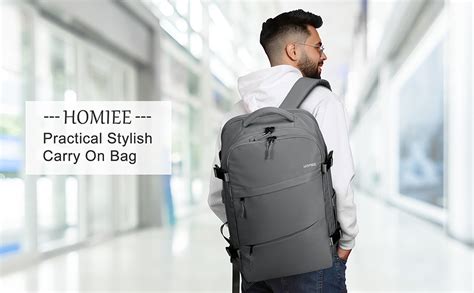 Amazon HOMIEE Large Travel Backpack Flight Approved Carry On Bags