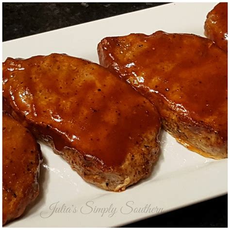 Oven Baked BBQ Pork Chops Julias Simply Southern