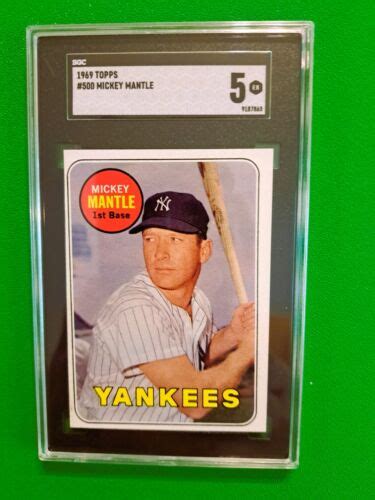 1969 Topps Mickey Mantle 500 SGC 5 EX New York Yankees EBay