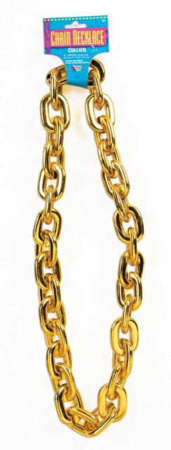 Jumbo Gold Chain Necklace Run Dmc Mr T Pimp 80s Ebay