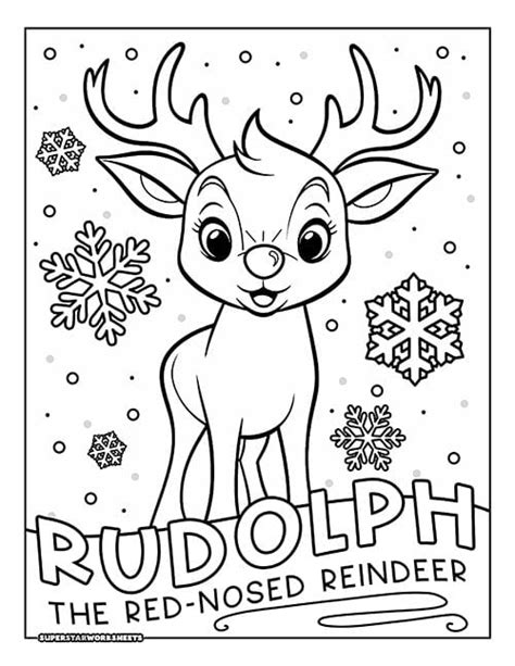 Rudolph The Red Nosed Reindeer Coloring Book At Tanemilyblog Blog