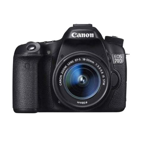 Jual Canon EOS 70D Kit 18 55MM IS STM Built In WIFI Kamera DSLR Black