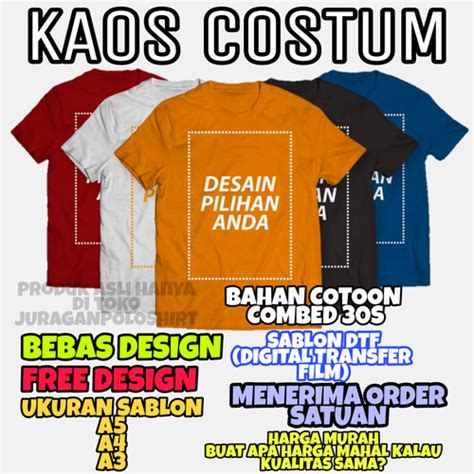 Ukuran Desain Kaos 47 Koleksi Gambar