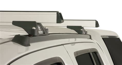 Rhino Rack Ja0749 Heavy Duty Rltp Trackmount Silver 2 Bar Roof Rack For Nissan Navara 4dr Ute