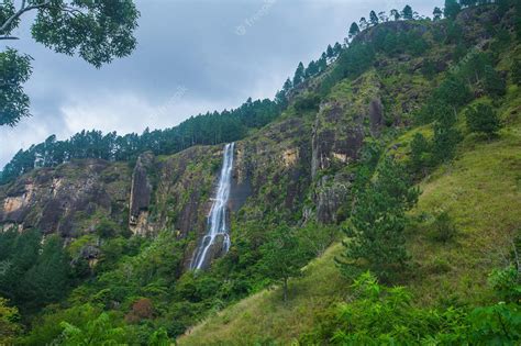 Premium Photo | Bambarakanda waterfall Sri Lanka, Which is the tallest waterfall in Sri Lanka