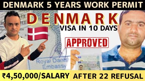 Denmark 5 Years Work Visa Approved For Indian Denmark Work Permit