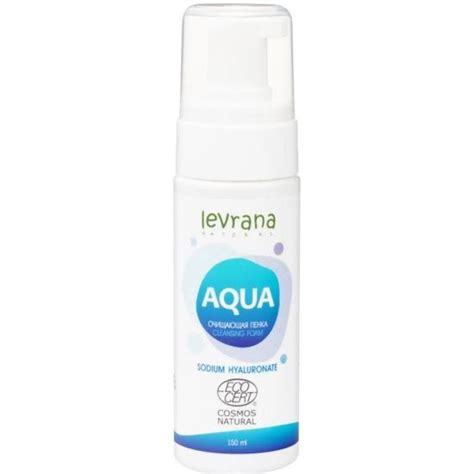 Пенка для умывания Levrana AQUA с гиалуроновой кислотой, 150 мл ...