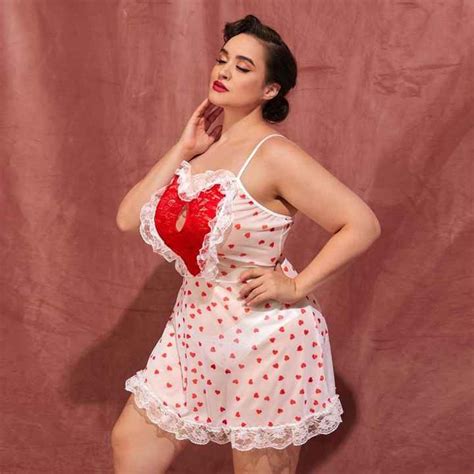 Plus Size Lingerie Bodysuit Sexy Lace For Women Babydoll Chemise Sleepwear Boudoir Outfits Teddy