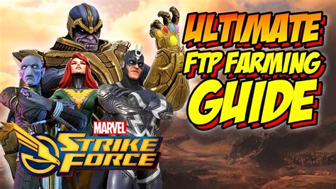 Updated Ultimate Farming Guide For Marvel Strike Force 2020 V41 Youtube