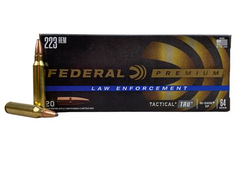 Federal Le Tru 223 Rem 64gr Hi Shok Sp T223l