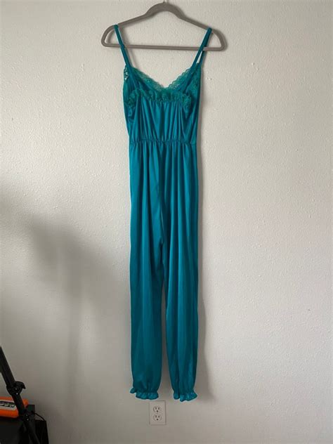 Vintage Lingerie 1980 S Vintage Red Satin Nightie R Gem