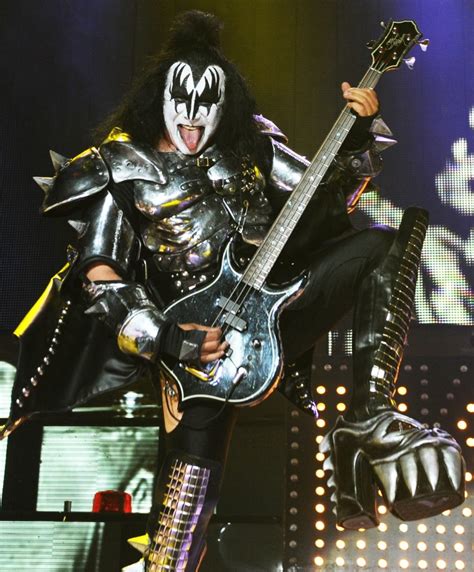 Gene Simmons Picture Kiss Performing At Wembley Arena