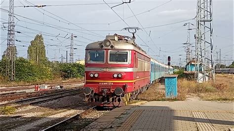 БВ 2641 "Янтра" с локомотив 44 121 пристига на централна гара София ...