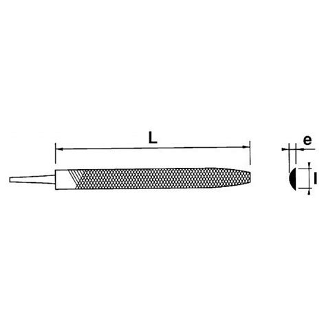 Limes Demi Rondes LIME DEMI RONDE MI DOUCE 200 MM Bricorama