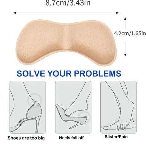 Soft Foam Insoles High Heels Heel Feet Stick Foot Heel Pads Temu