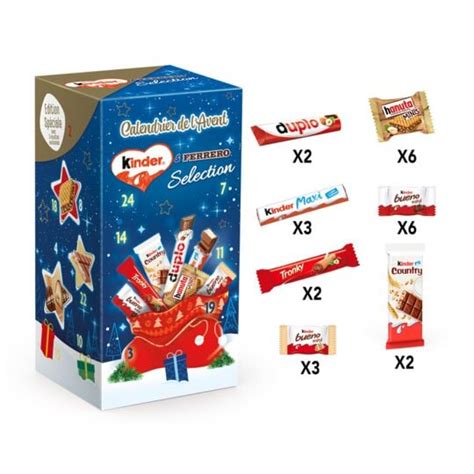 Calendrier De L Avent Chocolat SELECTION KINDER FERRERO KINDER Le