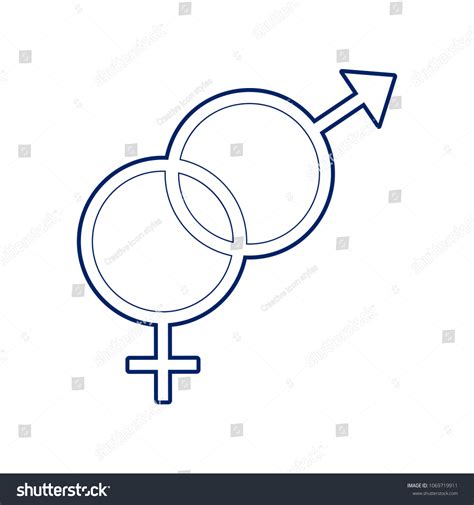 Sex Symbol Sign Vector Flat Style Stock Vector Royalty Free Shutterstock