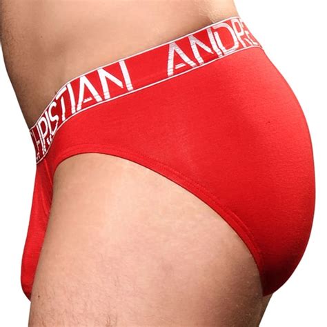 Andrew Christian Slip Almost Naked Happy Modal Rouge Inderwear