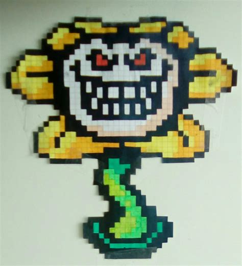 Pixel art Flowey by Pikeseria on DeviantArt